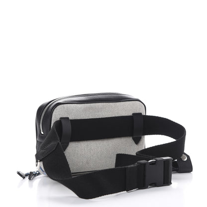 Givenchy Calfskin Canvas Logo Bond Bum Bag Black Turquoise 2 of 8