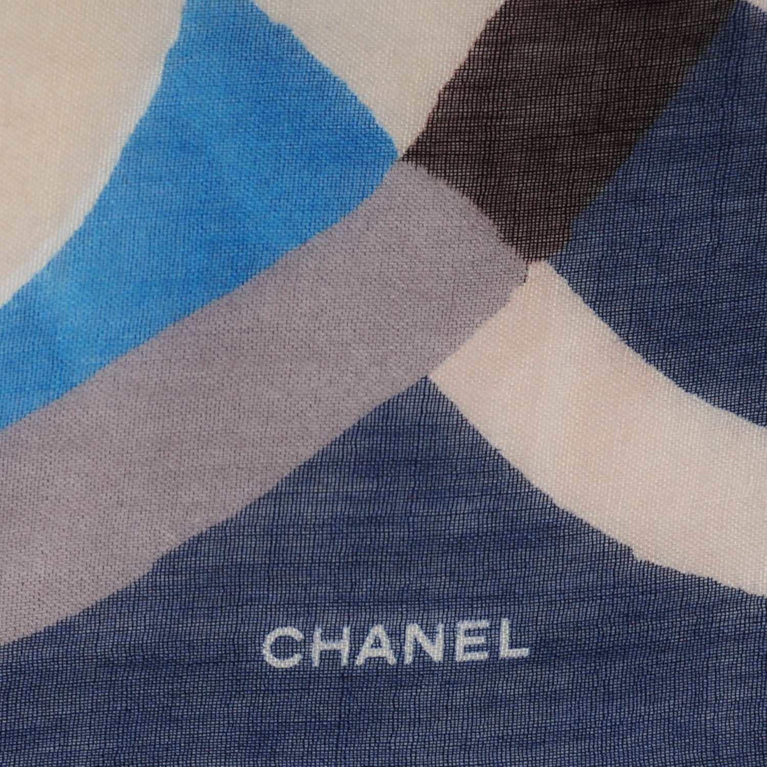 Chanel Cashmere Silk CC Scarf Multicolor 3 of 5