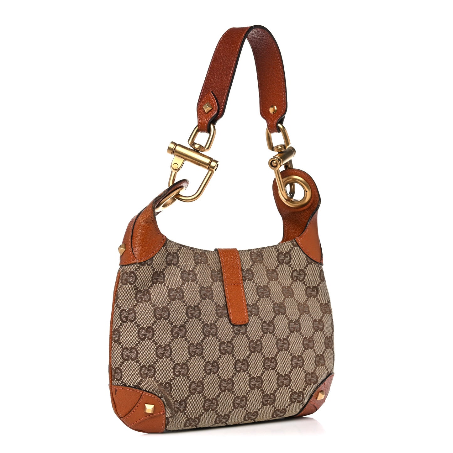Monogram Mini Piston Lock Jackie O Hobo Orange