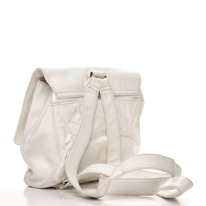Chanel Caviar CC Backpack White 3 of 14