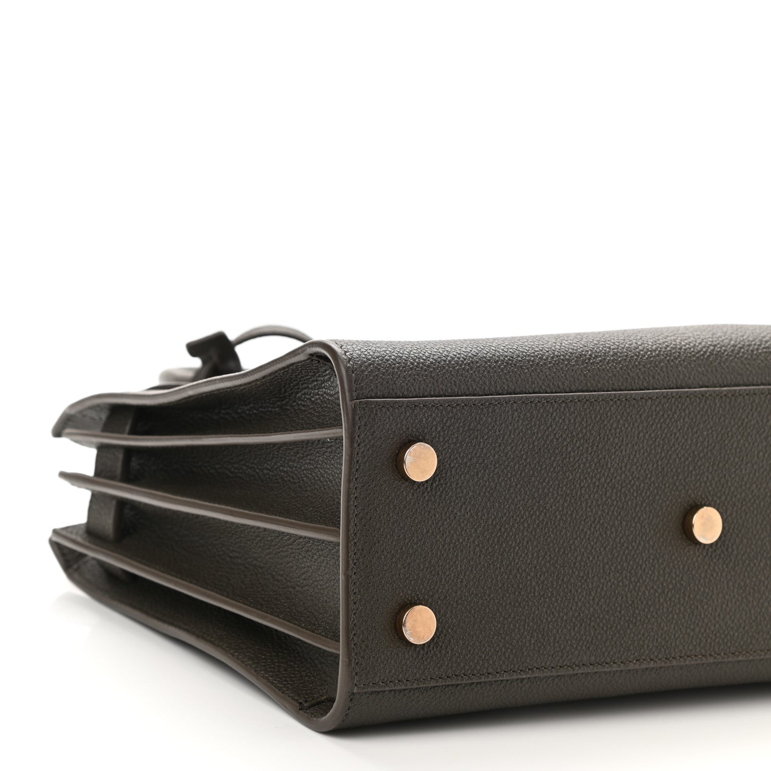 Saint Laurent Grained Calfskin Baby Sac De Jour Bronze 8 of 10