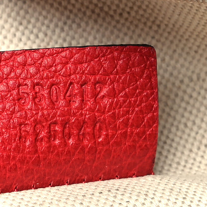 Gucci Grained Calfskin Logo Belt Bag Hibiscus Red 7 of 10