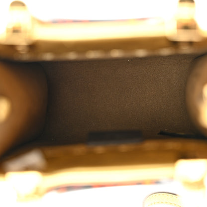 Fendi Vitello Catalan Mirror Plexiglass Mini Fendi Sunshine Shopper Tote Gold 5 of 11