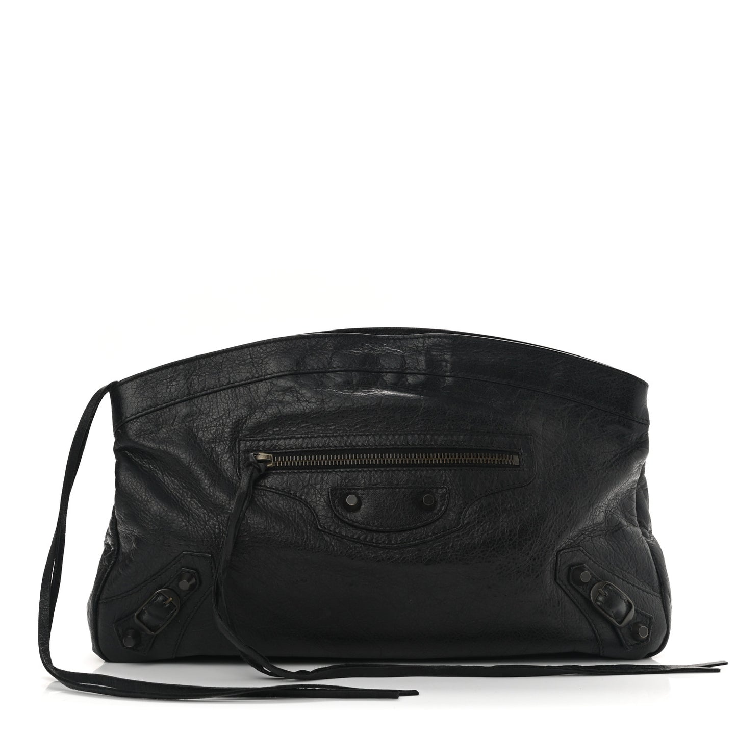 Agneau Classic Hardware Premier Clutch Black