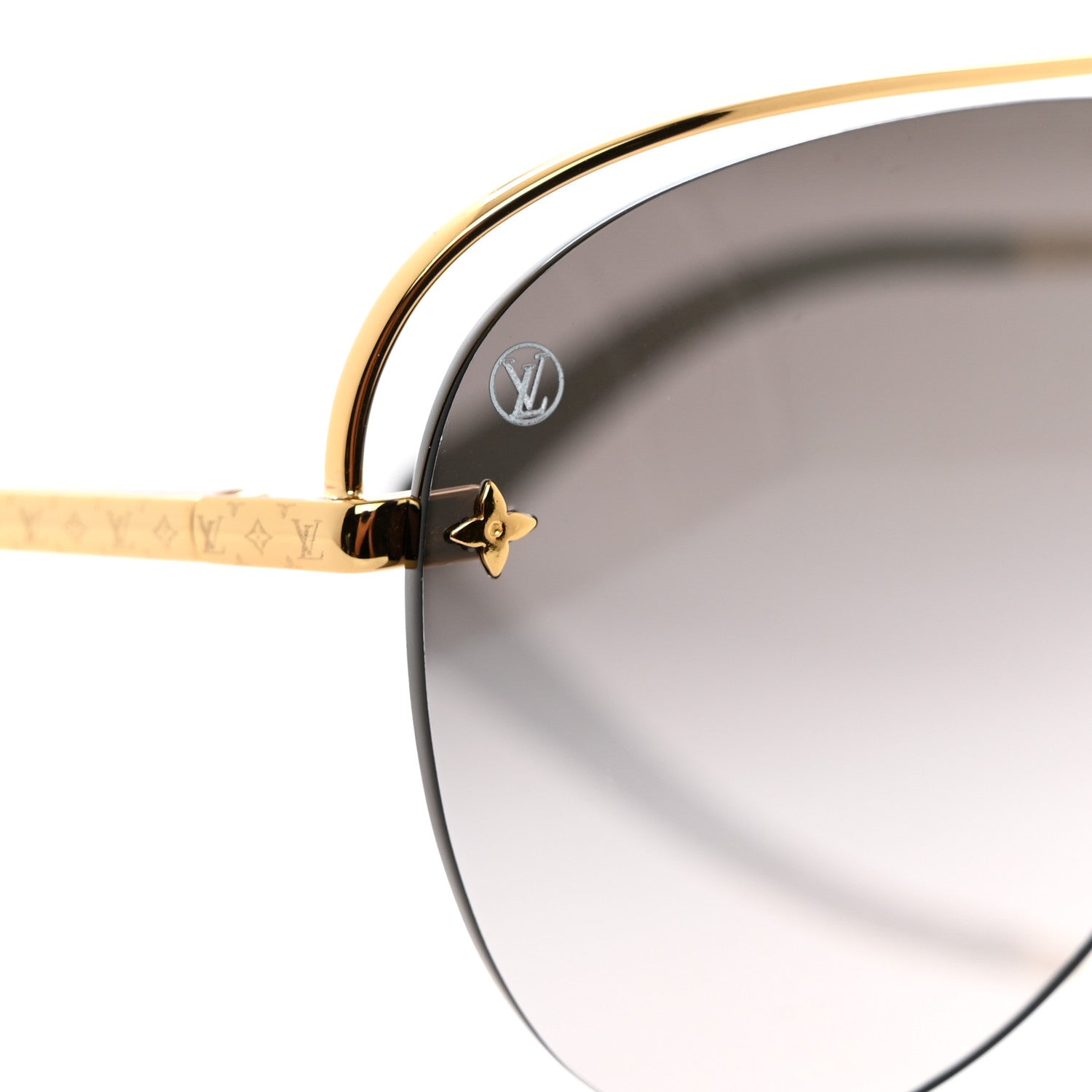 Louis Vuitton Grease Mask Sunglasses Z1045W Gold 7 of 8