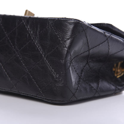 Chanel Aged Calfskin Quilted 2.55 Reissue Mini Flap Black 10 of 11