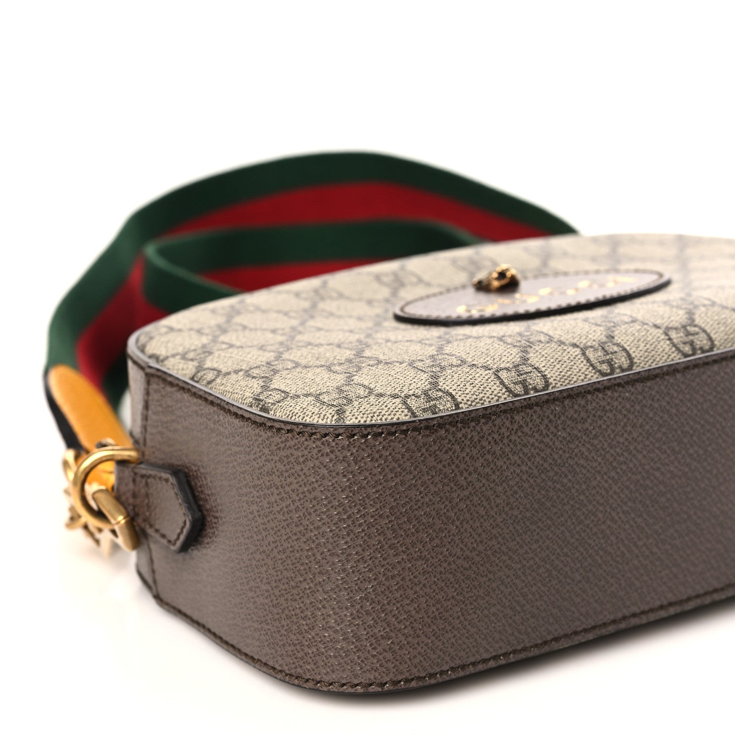 Gucci GG Supreme Monogram Web Neo Vintage Shoulder Bag Beige New Acero Crop 8 of 10