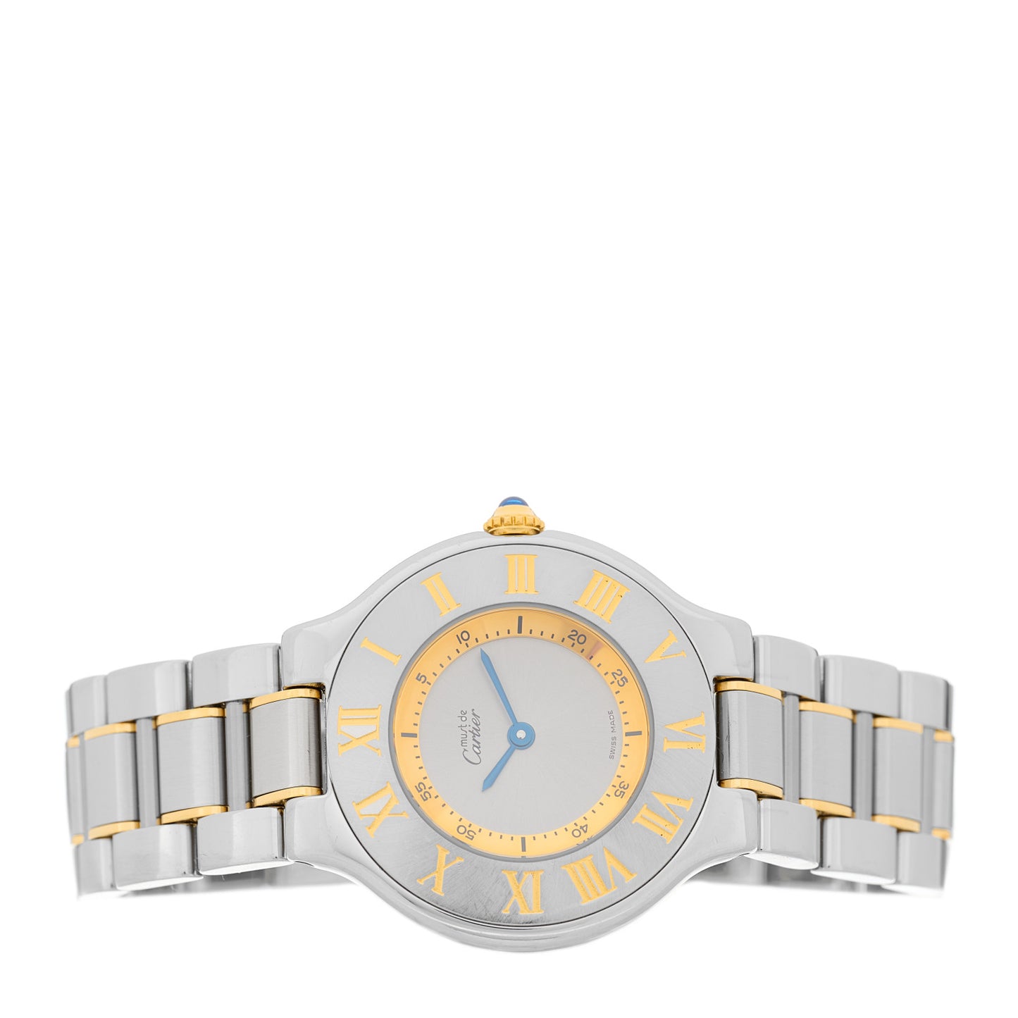 Stainless Steel 18K Yellow Gold 31mm Must De 21 Quartz Watch