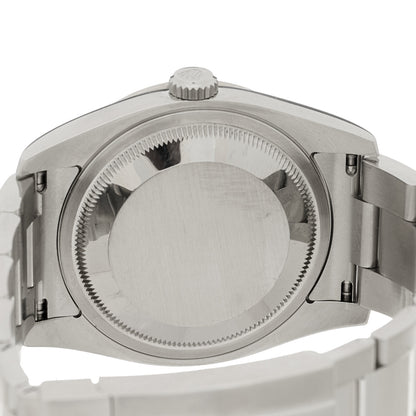 Rolex Stainless Steel 18K White Gold 36mm Oyster Perpetual Datejust Turn-O-Graph Watch White 116264 4 of 4