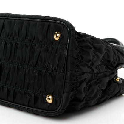 Prada Tessuto Nylon Gaufre Small Tote Black 11 of 11