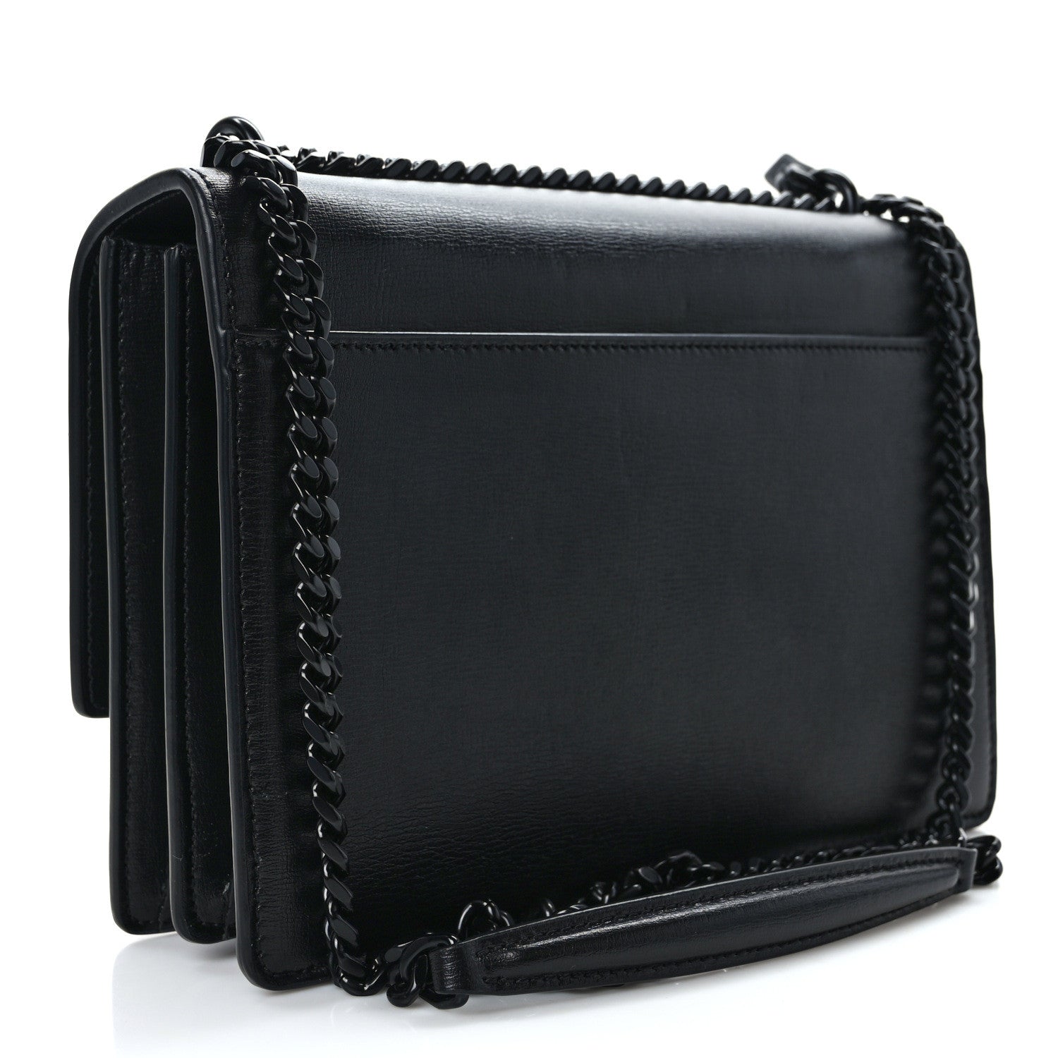 Saint Laurent Calfskin Medium Monogram Monochrome Sunset Black 3 of 10