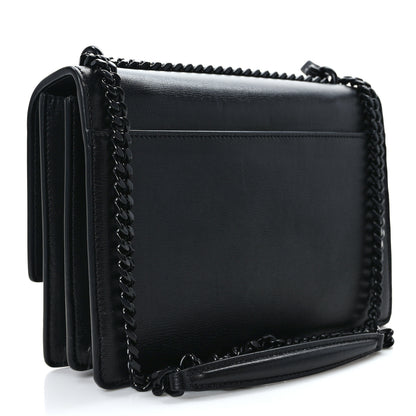 Saint Laurent Calfskin Medium Monogram Monochrome Sunset Black 3 of 10