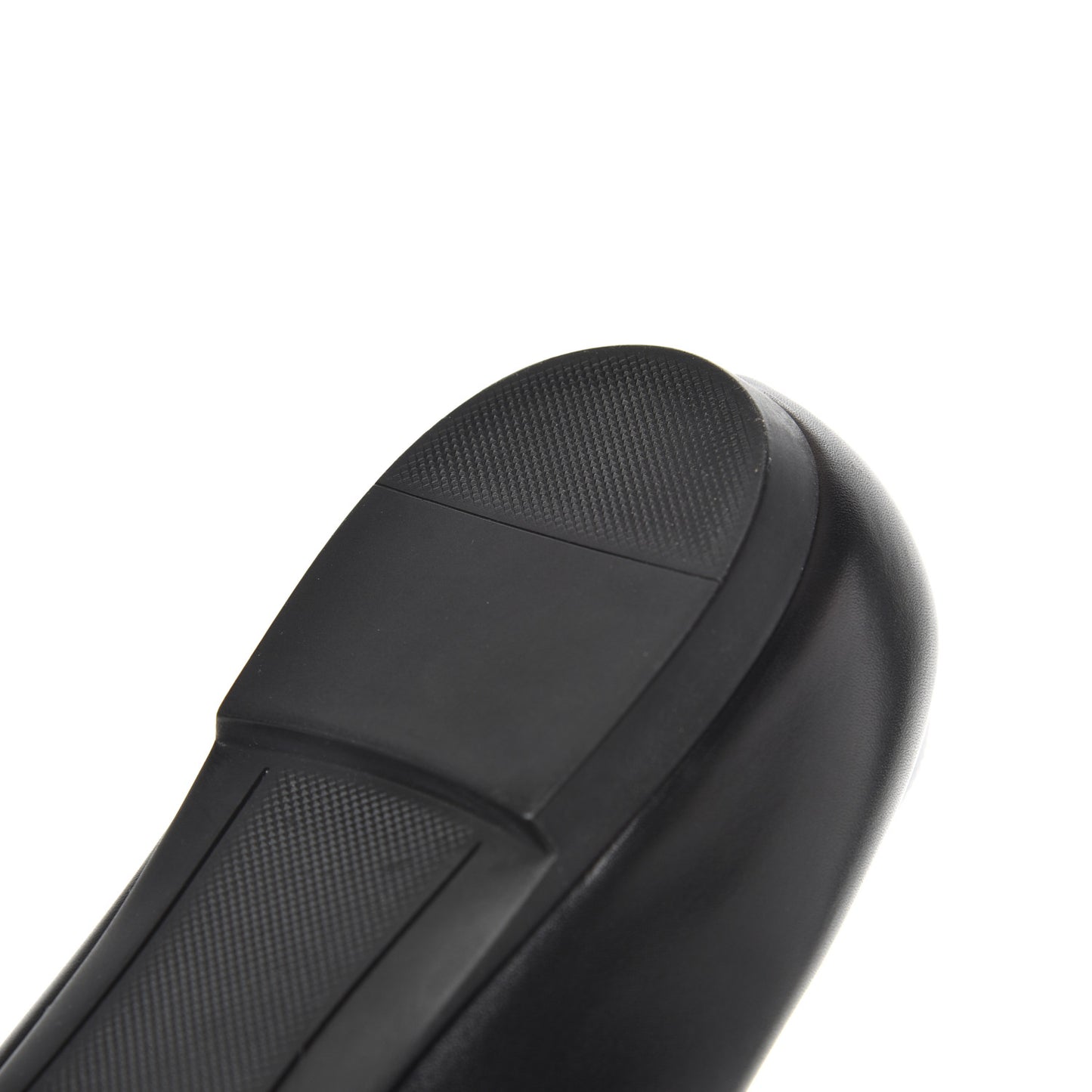 Calfskin Buckle Ballerina Flats 38.5 Black