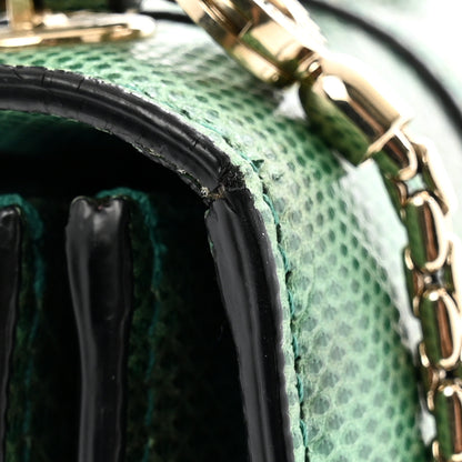 Bulgari Shiny Karung Serpenti Forever Top Handle Green 14 of 14