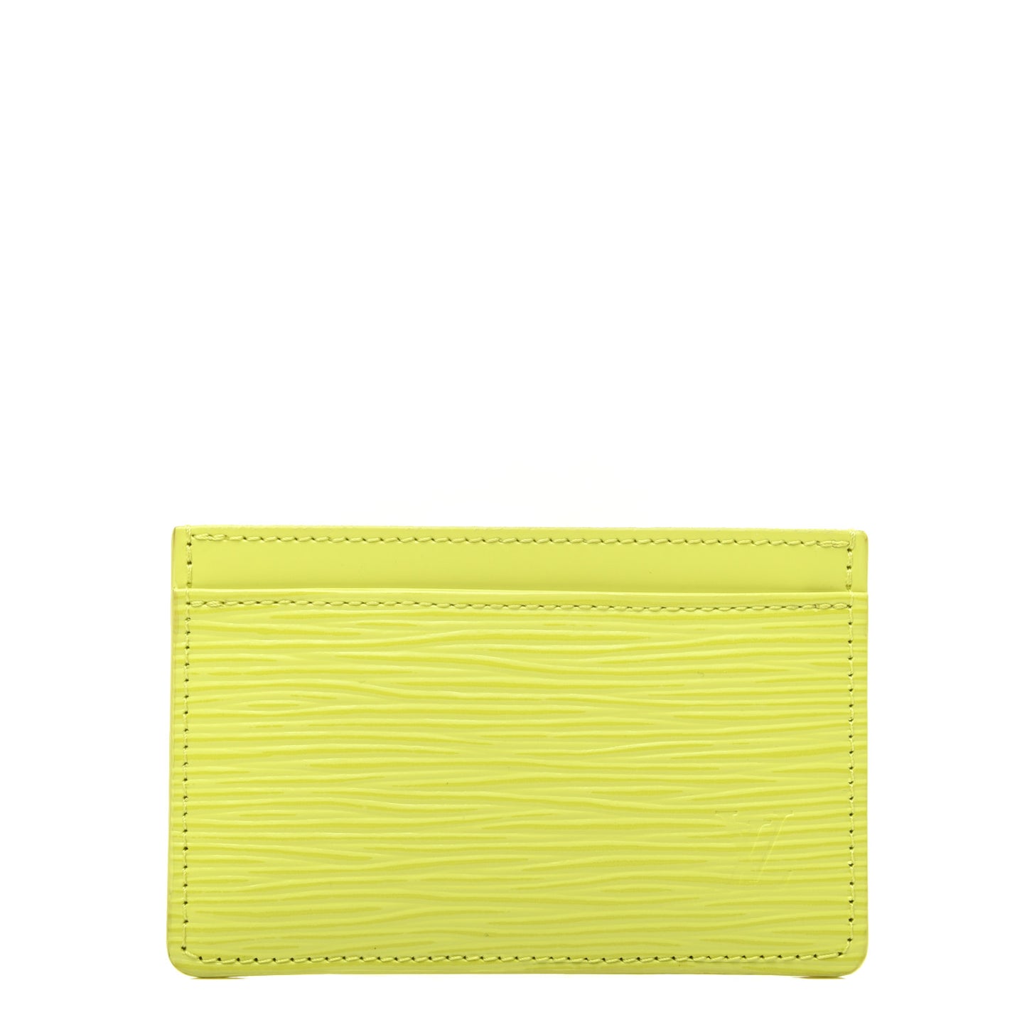 Epi Card Holder Pistache