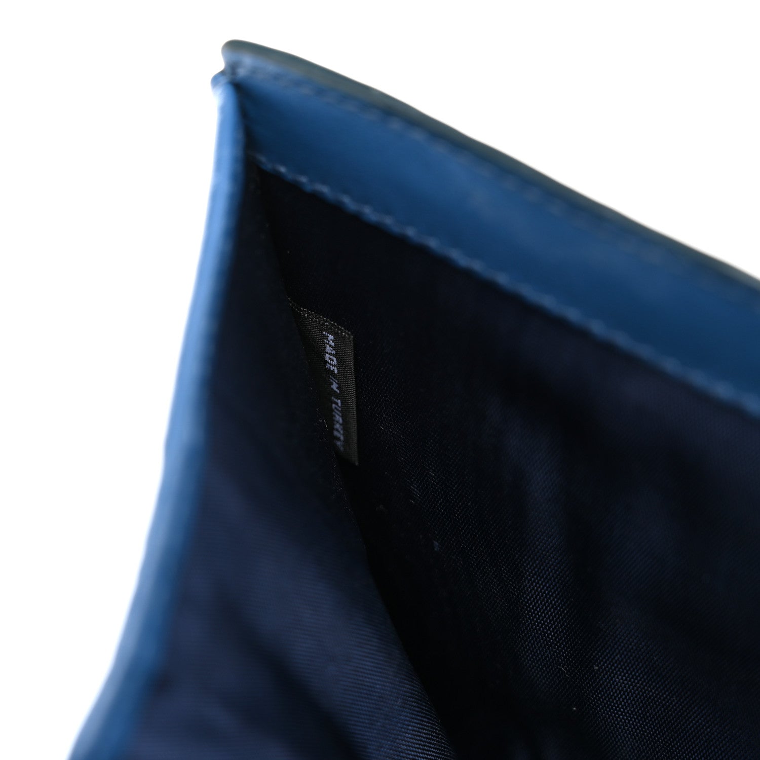 Prada Vitello Move Triangle Bi-Fold Wallet Cobalto 7 of 9