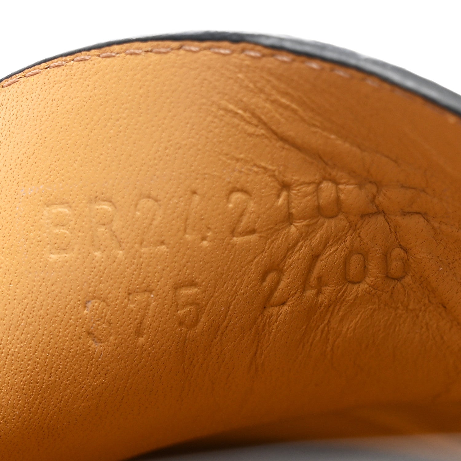 Hermes Calfskin First Derby Shoes 37.5 Black 8 of 9