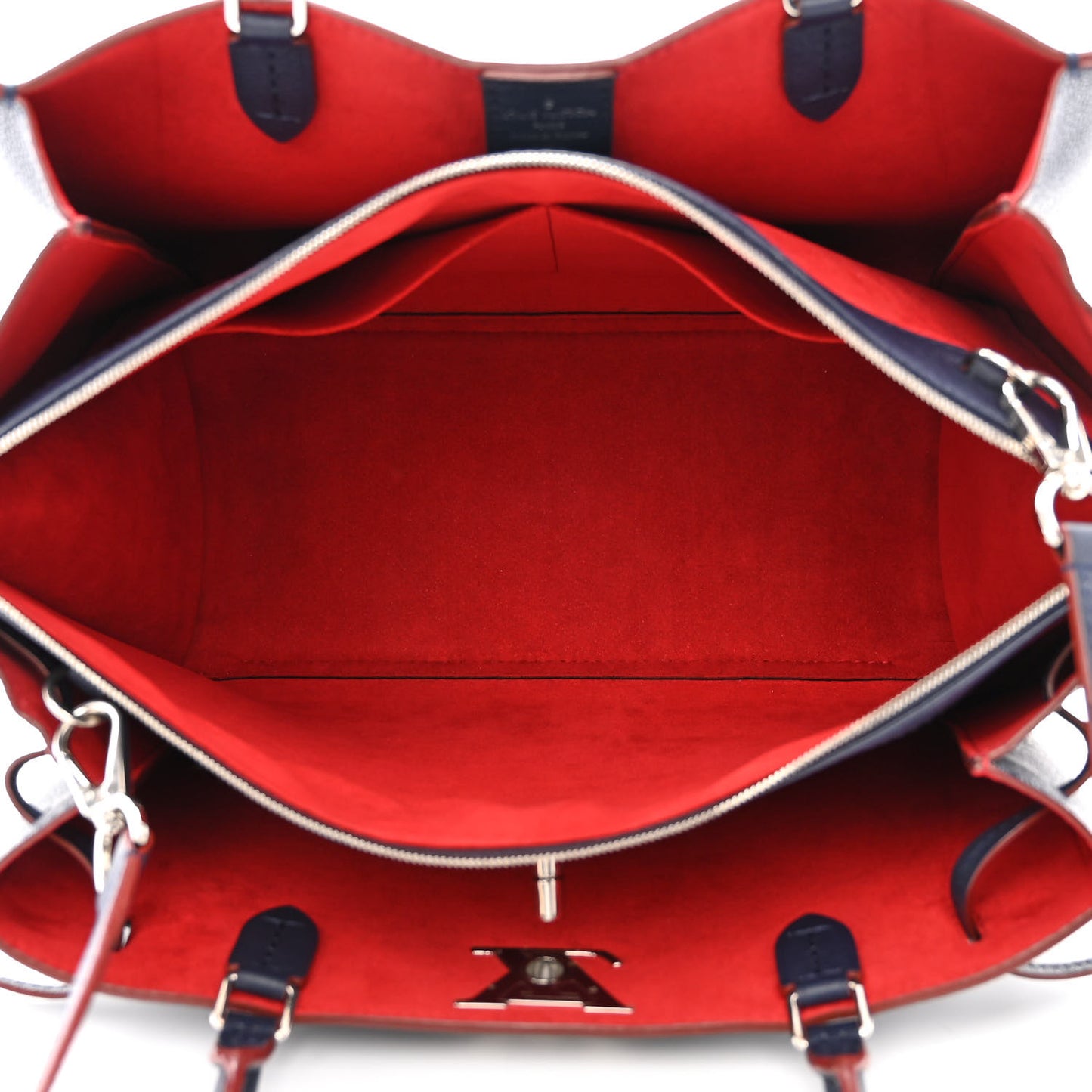 Calfskin Lockmeto Marine Rouge