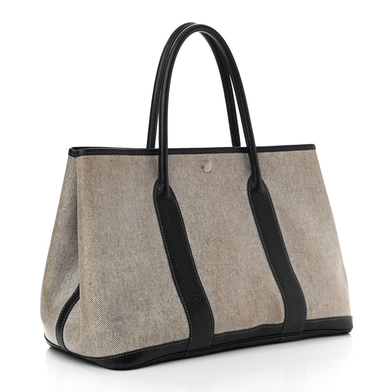 Hermes Toile Buffle Skipper Garden Party 36 MM Tote Black 3 of 16