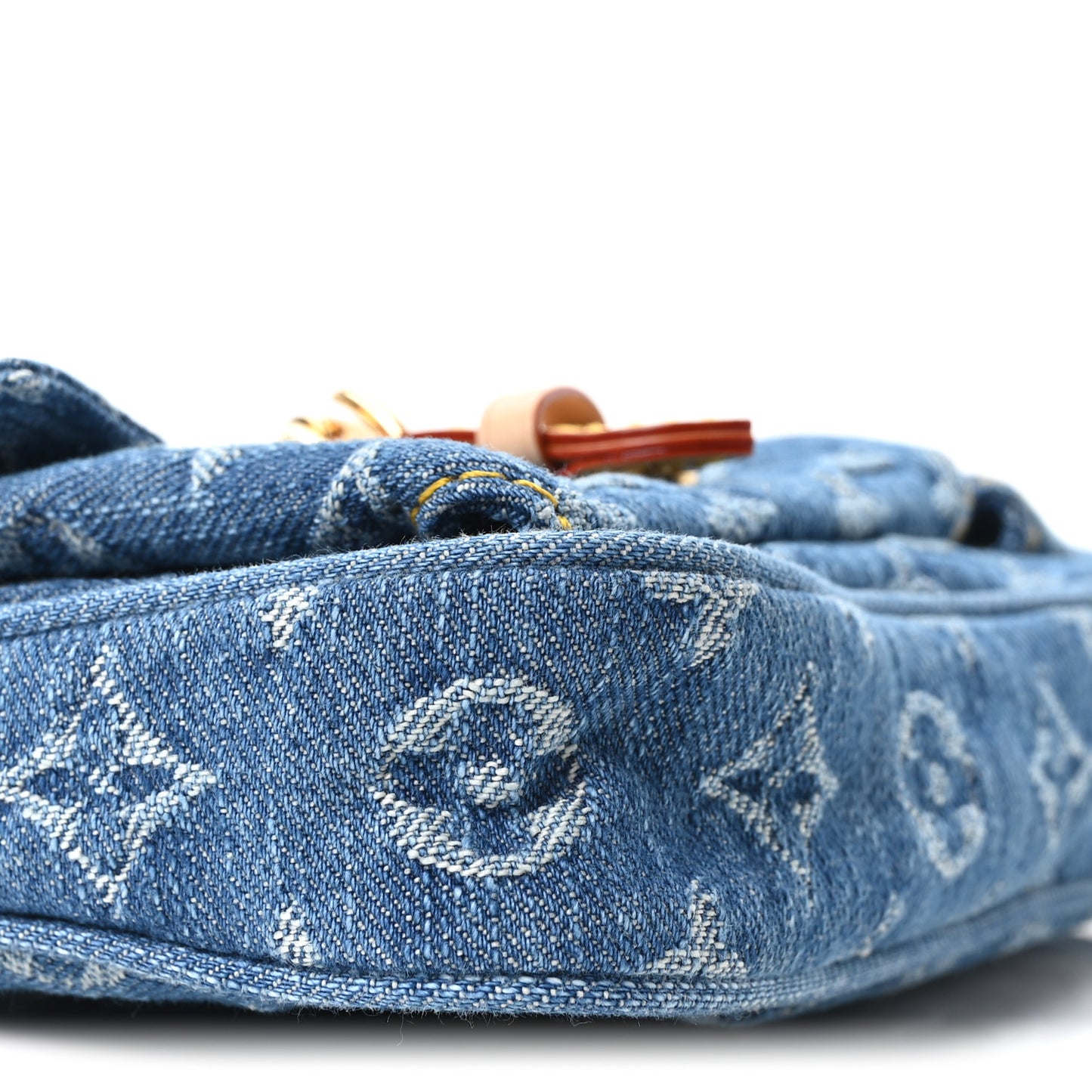 Monogram Denim Pochette Accessories Cargo Blue