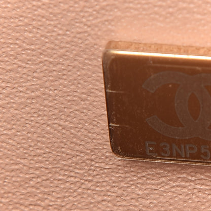 Chanel Lambskin Quilted Mini Top Handle Rectangular Flap Beige 9 of 10