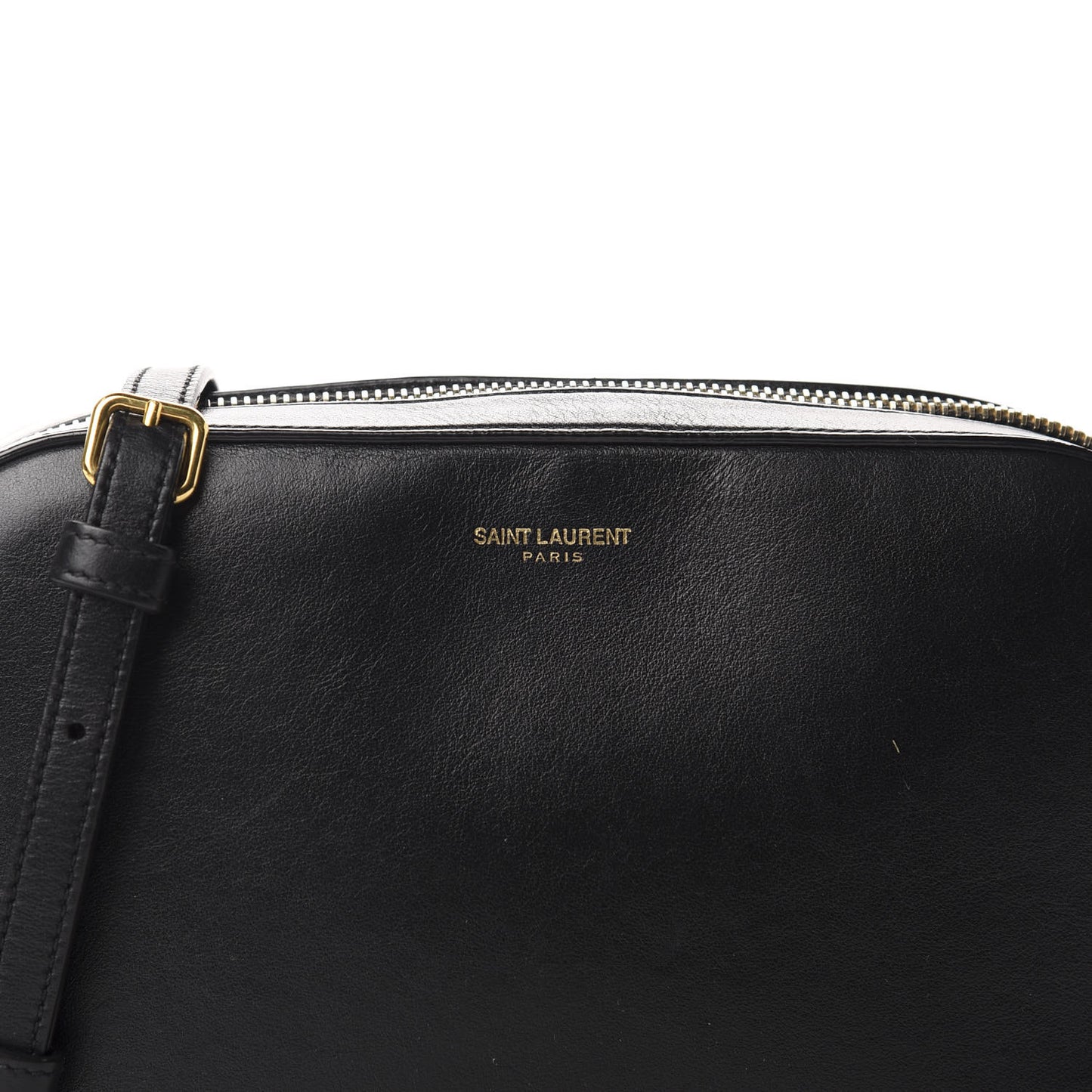Calfskin Medium Classic Monogram Camera Bag Black