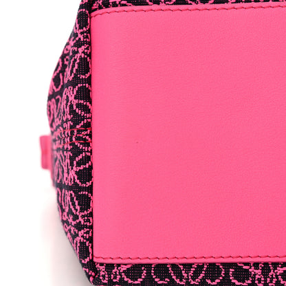 Loewe Jacquard Anagram Calfskin Small Cubi Bag Pink 11 of 12