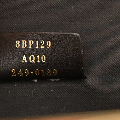 Fendi Raffia Chenille Shiny Nappa FF 1974 Small Fendi First Natural White Miele Scuro 7 of 12