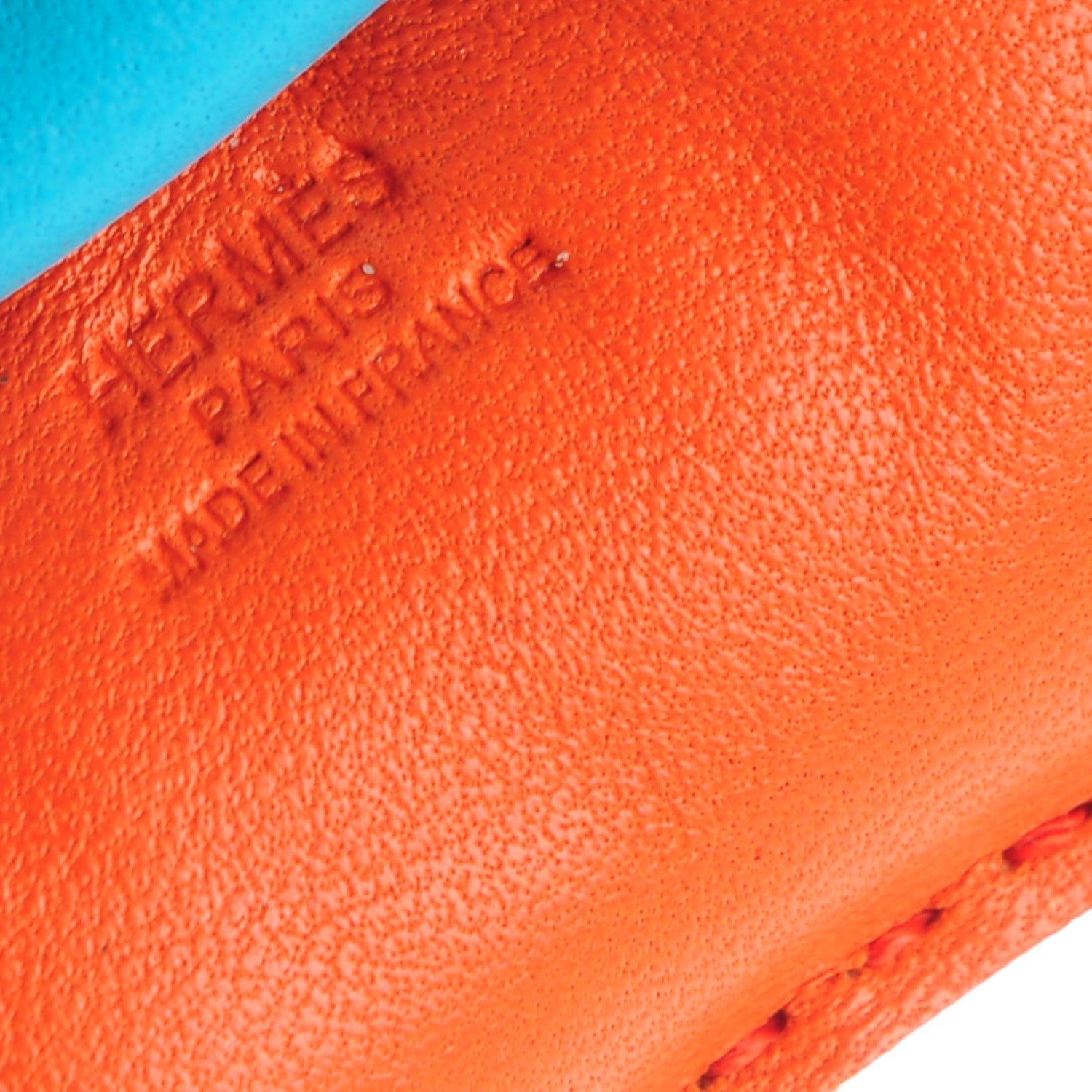 Hermes Milo Lambskin Grigri Rodeo Horse Bag Charm PM Orange Poppy Rose Azalee Bleu Azteque 3 of 3