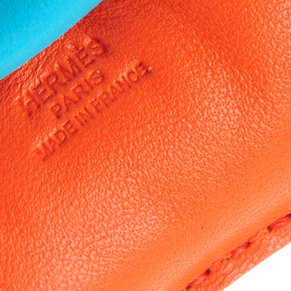Hermes Milo Lambskin Grigri Rodeo Horse Bag Charm PM Orange Poppy Rose Azalee Bleu Azteque 3 of 3