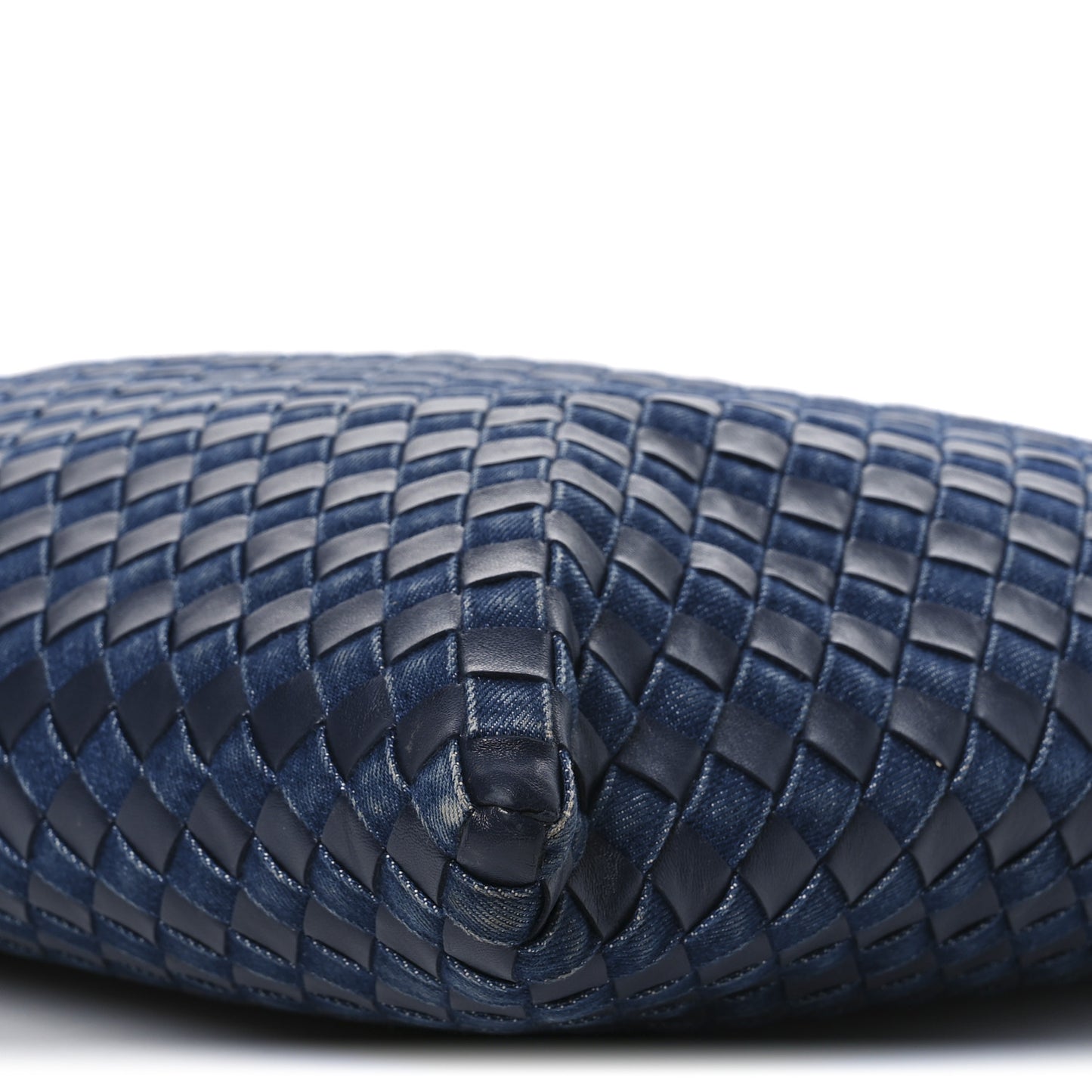 Denim Nappa Intrecciato Large Hop Abyss Indigo