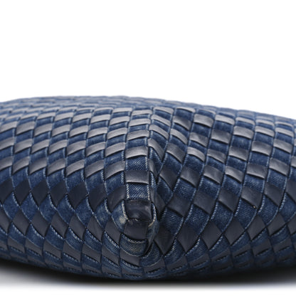 Bottega Veneta Denim Nappa Intrecciato Large Hop Abyss Indigo 10 of 14