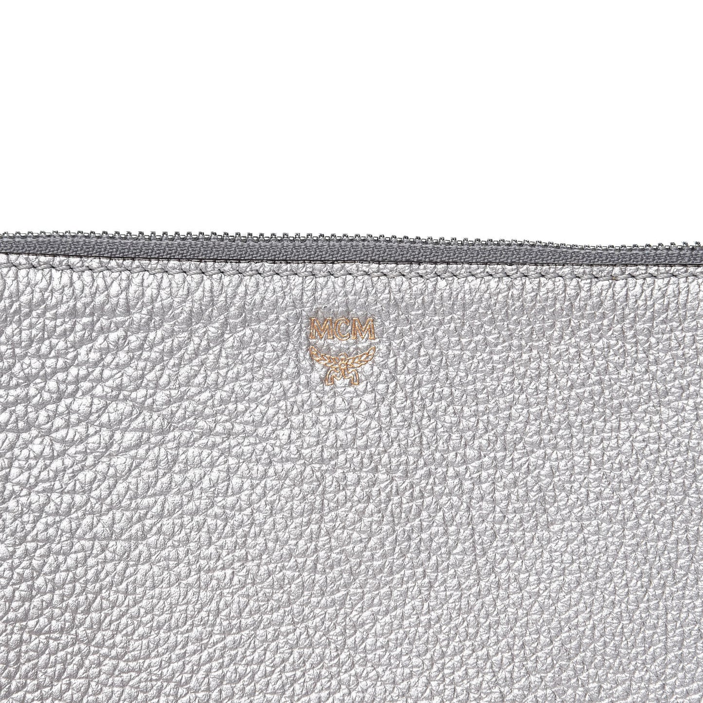 Grained Calfskin Milla Double Crossbody Bag Spike Silver