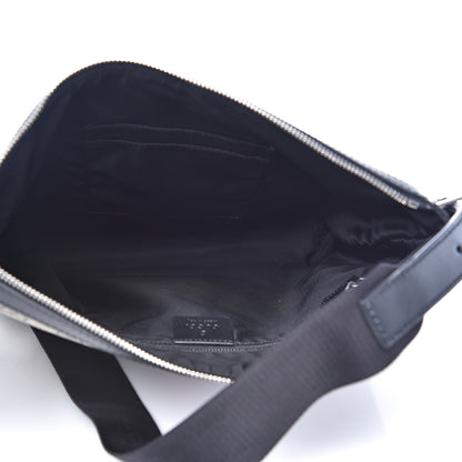 Gucci GG Supreme Monogram Web Messenger Bag Black 4 of 9