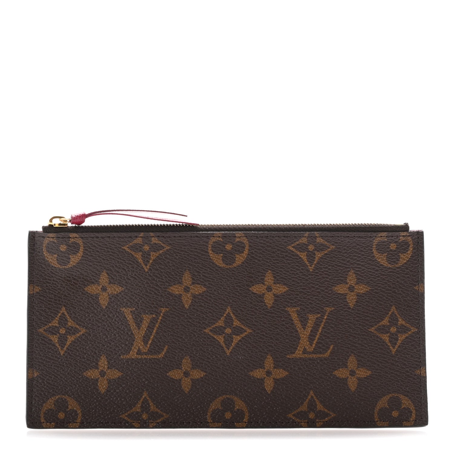 Louis Vuitton Monogram Felicie Chain Wallet Zippered Insert Fuchsia 1 of 8
