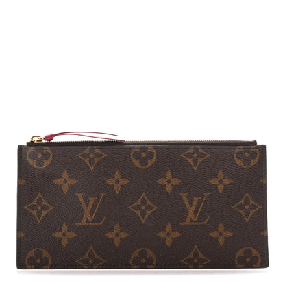 Louis Vuitton Monogram Felicie Chain Wallet Zippered Insert Fuchsia 1 of 8