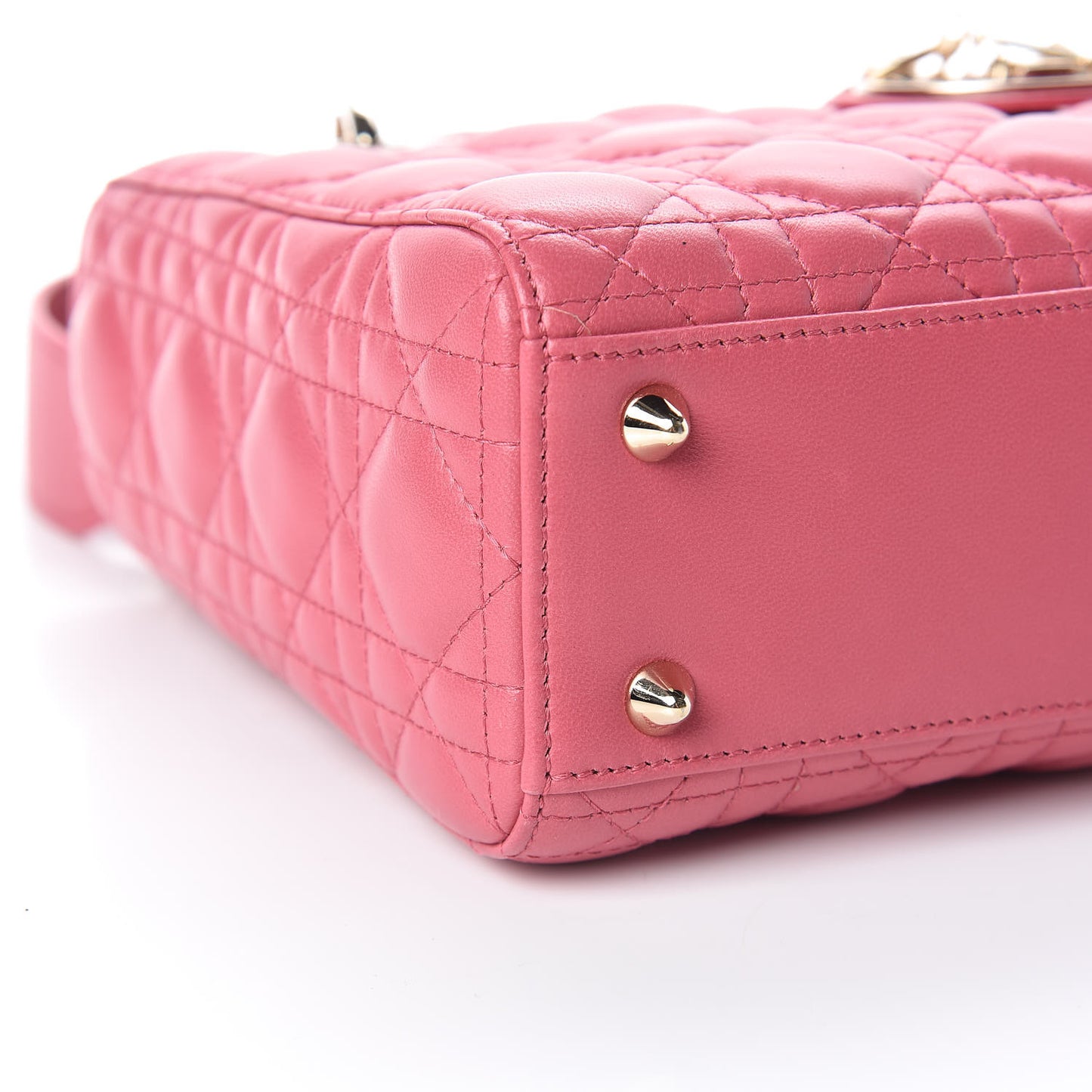Lambskin Cannage Small My ABCDior Lady Dior Pink Honey