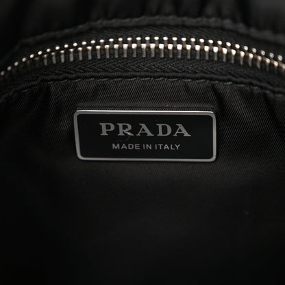 Prada Tessuto Nylon Pocket Cargo Shoulder Bag Black White 6 of 9