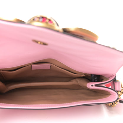 Gucci Nappa Pearl Studded Mini Queen Margaret Broadway Shoulder Bag Sugar Pink 5 of 10