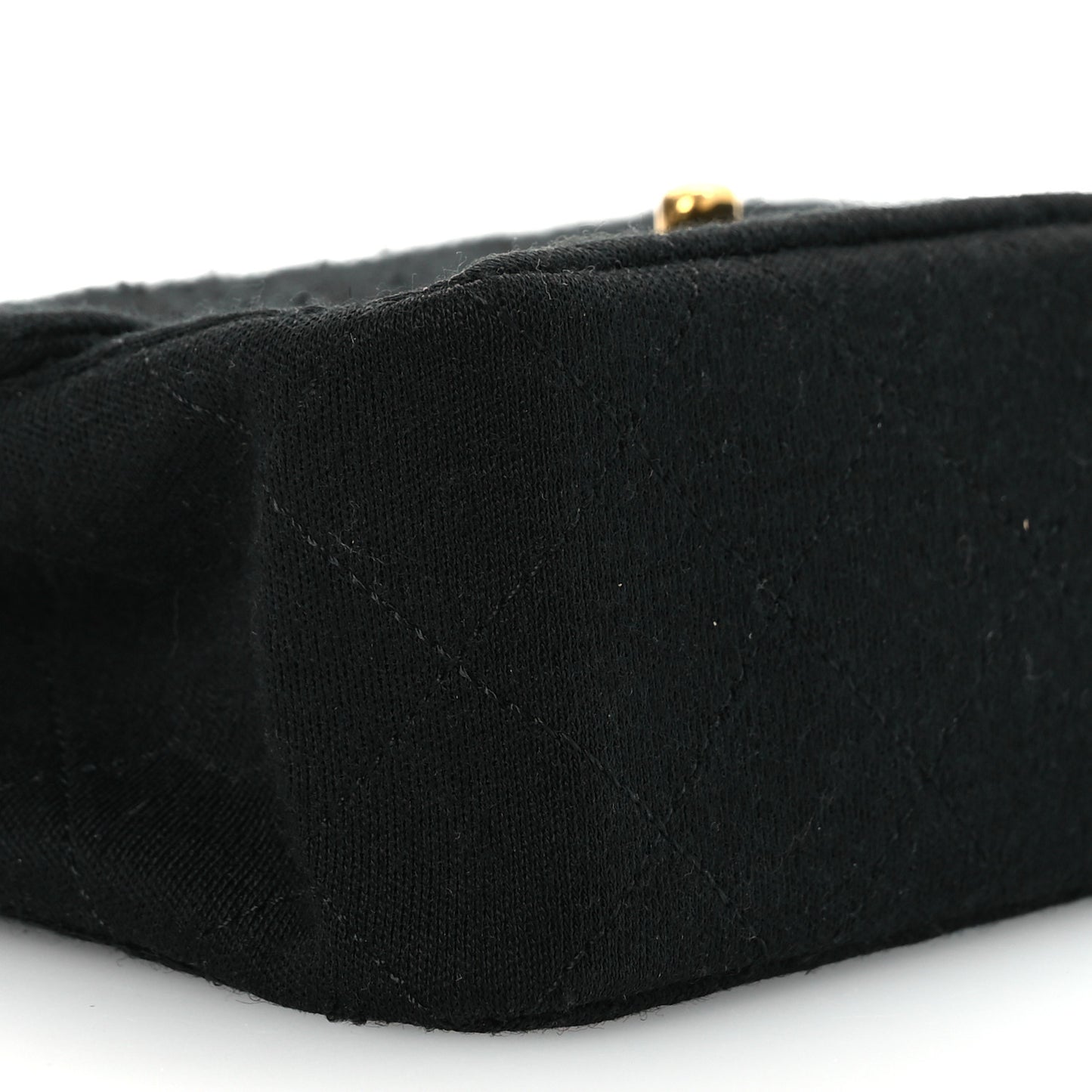 Jersey Quilted Mini Square Flap Black