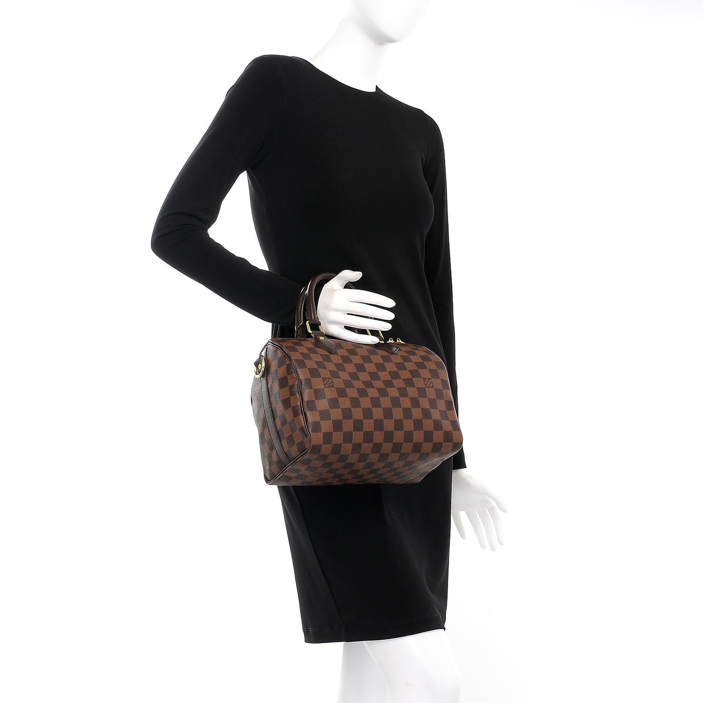 Damier Ebene Speedy Bandouliere 25