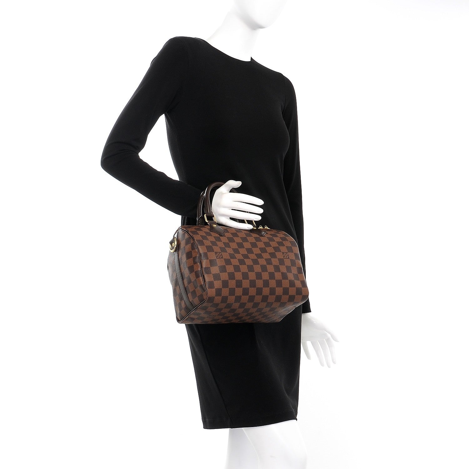 Louis Vuitton Damier Ebene Speedy Bandouliere 25 3 of 8
