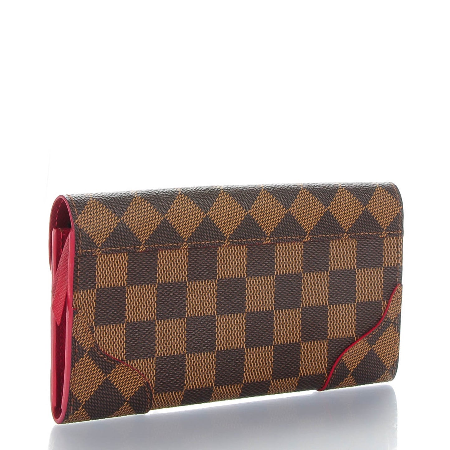 Damier Ebene Caissa Wallet Cherry