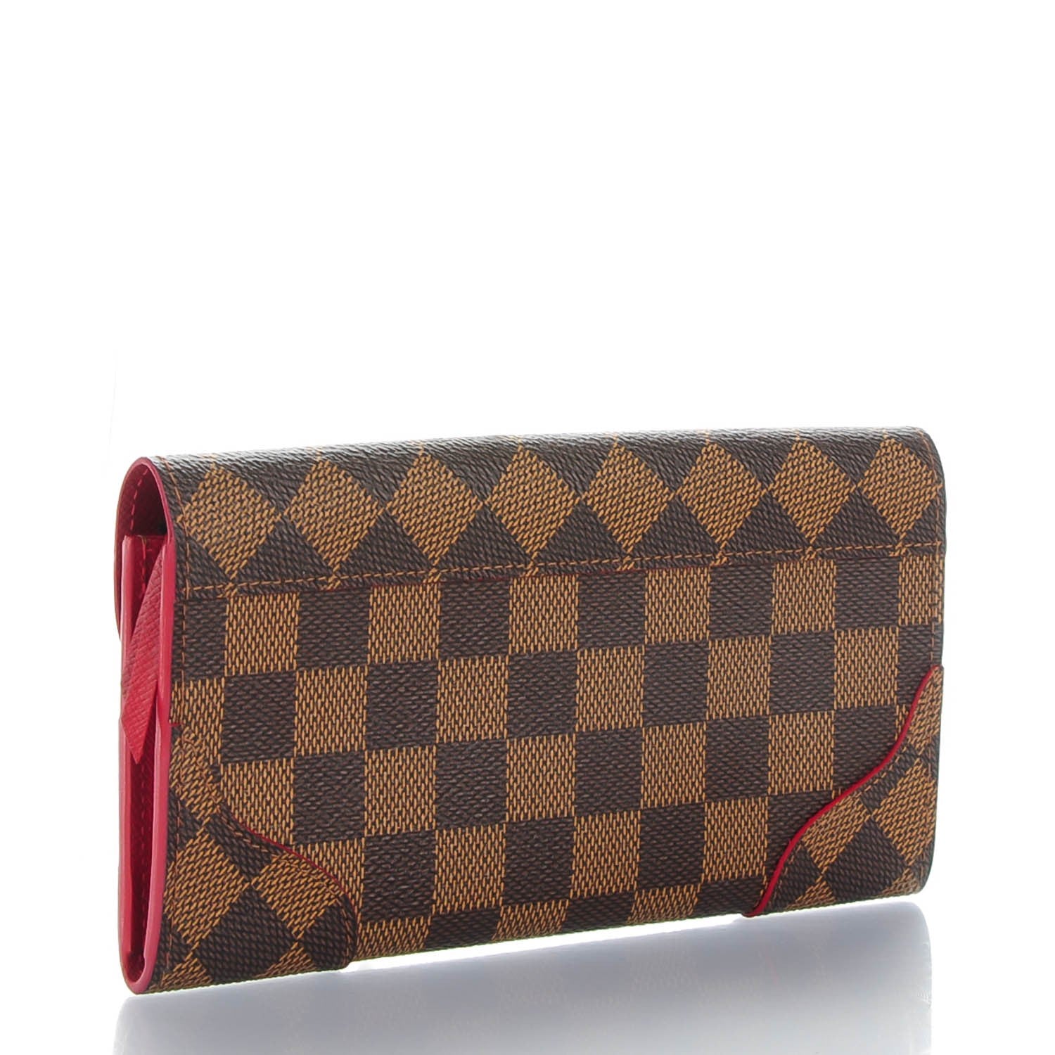 Louis Vuitton Damier Ebene Caissa Wallet Cherry 3 of 7