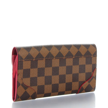 Louis Vuitton Damier Ebene Caissa Wallet Cherry 3 of 7