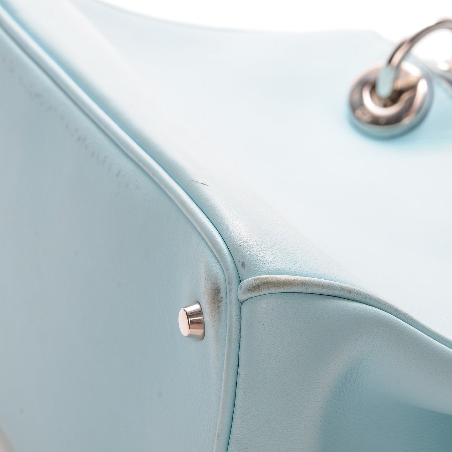 Calfskin Small Diorissimo Tote Blue