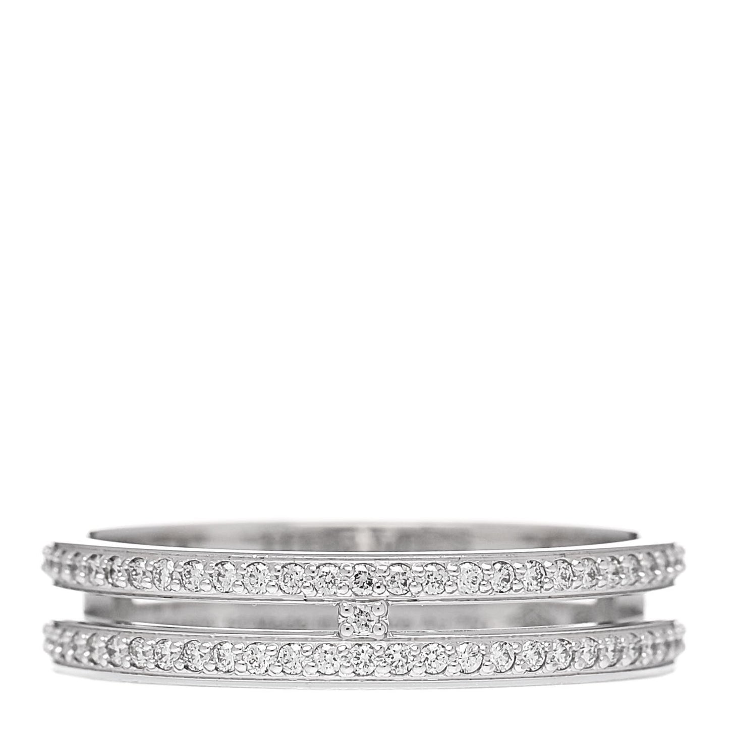 18K White Gold Diamond Ariane Wedding Band Ring 51 5.75