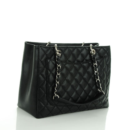 Chanel Caviar Quilted Grand Shopping Tote GST Black 3 of 7
