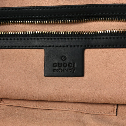 Gucci Soft GG Supreme Monogram Bees Medium Crossbody Tote Beige Oro Black 5 of 11