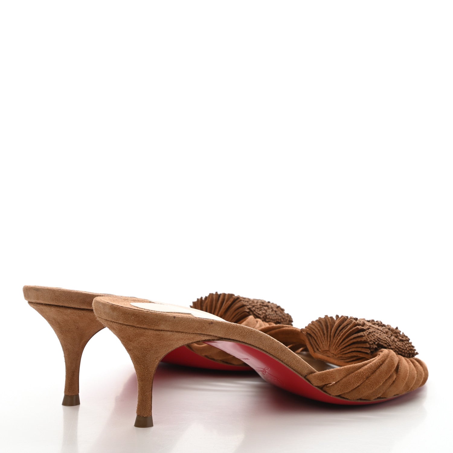 Christian Louboutin Suede Belbrossa 55 Mules 37 Brown 4 of 8